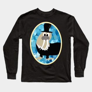 Sir walrus costume portrait Long Sleeve T-Shirt